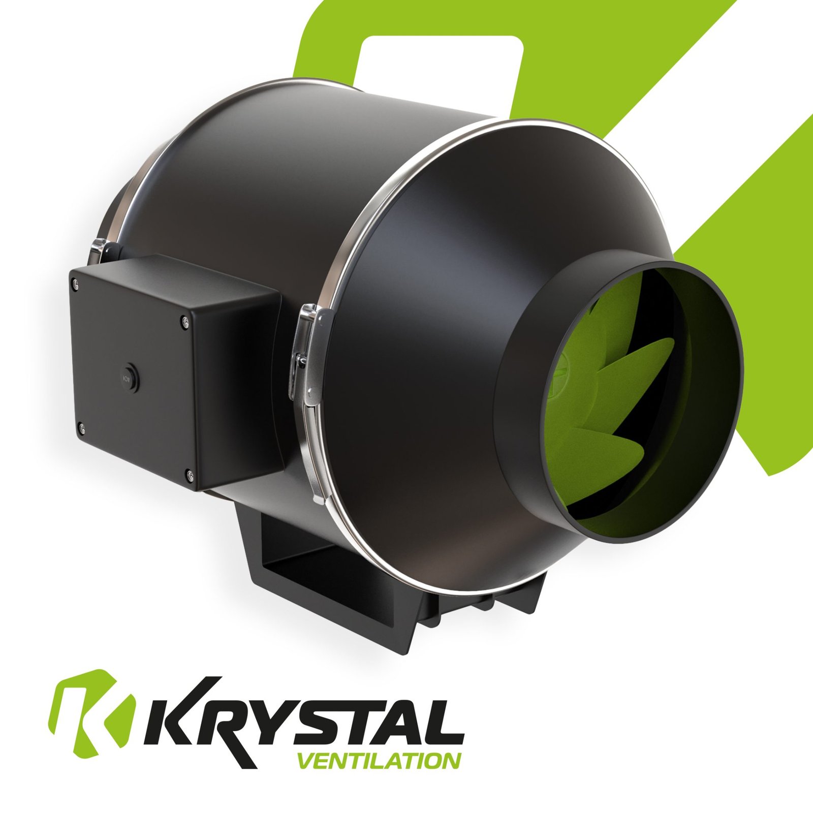Krystal Ventilation Dual Speed Inline Fan